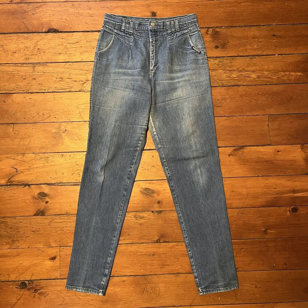 Vintage Roughrider Western Mom High Waisted Denim Jeans; Womens 17/18; 36 Inseam